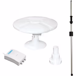 TONNA Antenne TNT Omnidirectionelle 40dB + Ampli 2s + Mat Traversant Camping Car Caravane Idéal pour le votre camping car , c ...