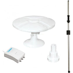 Antarion - tonna Antenne tnt Omnidirectionelle 40dB + Ampli 2s + Mat Traversant Camping Car Caravane