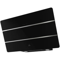 Roblin - Hotte Décorative incliné aspirante noire Largeur 80cm Débit d'air 700m3/h