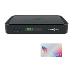 Digiquest - Q90 Récepteur satellite Labellisé Tivusat hd Carte Activée Chaines Italiennes