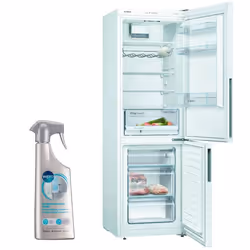 BOSCH réfrigérateur frigo combiné blanc 308L Froid brassé LowFrost