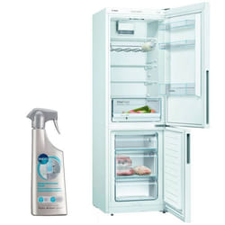 BOSCH réfrigérateur frigo combiné blanc 308L Froid brassé LowFrost