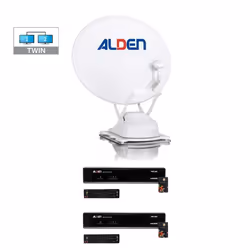 PACK ALDEN Onelight EVO Parabole Auto 60cm + 2 x Décodeurs TNTSAT + LNB Twin