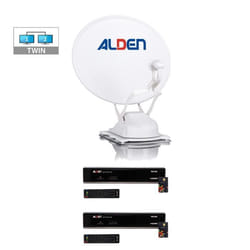 PACK ALDEN Onelight EVO Parabole Auto 60cm + 2 x Décodeurs TNTSAT + LNB Twin