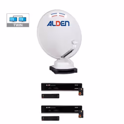PACK ALDEN ORBITER 65 Parabole Auto + 2 x Décodeurs TNTSAT + LNB Twin