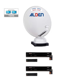 PACK ALDEN ORBITER 65 Parabole Auto + 2 x Décodeurs TNTSAT + LNB Twin