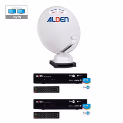 PACK ALDEN ORBITER 65 Parabole Auto + 2 x Décodeurs FRANSAT + LNB Twin