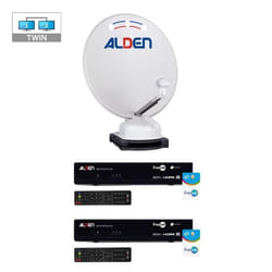PACK ALDEN ORBITER 65 Parabole Auto + 2 x Décodeurs FRANSAT + LNB Twin