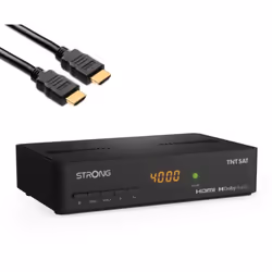 Strong - pack srt 7408 Décodeur Satellite astra hd + Carte tntsat + Câble hdmi Longueur 2m