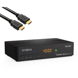 Strong - pack srt 7408 Décodeur Satellite astra hd + Carte tntsat + Câble hdmi Longueur 2m
