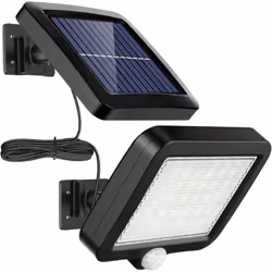 Compact et design, cet éclairage solaire avec panneau déporté pourra éclairer l'endroit de votre choix. (Vos entrées de garag ...