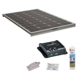 Pack ANTARION Panneau solaire 140W + Kit de pose Solaire avec Régulateur 160W 10A