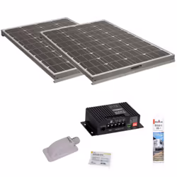 Ce pack comprend : - 2x Panneaux solaires monocristallin 140W ANTARION - 1x Kit de pose solaire avec régulateur de charge MPP ...