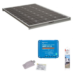 Pack Antarion Panneau solaire 140W camping car + kit de pose solaire avec régulateur de charge victron mppt 220W 15A