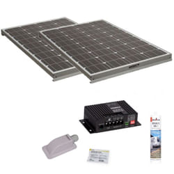 Antarion - Pack 2x Panneaux solaire 140W + kit de pose solaire avec régulateur mppt 320W 20A