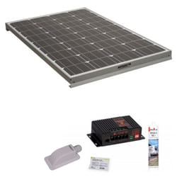 Antarion - Pack Panneau solaire 140W camping car + Régulateur de charge pour panneau solaire MPPT10A bluetooh