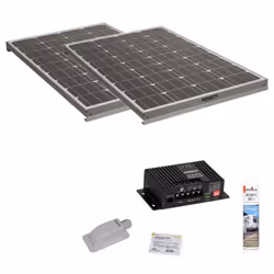 Ce pack comprend : 2x Panneaux solaires monocristallin 120W 1x Kit de pose solaire avec régulateur de charge MPPT 320W 20A Pa ...