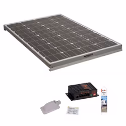 Ce pack comprend : 1x Panneau solaire monocristallin 120W 1x Kit de pose solaire avec un régulateur MPPT10A BLUETOOH Panneau  ...
