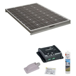 Antarion - Pack Panneau solaire 160W camping car + Kit de pose solaire avec régulateur de charge pwm 160W 10A