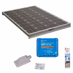 Ce pack comprend : 1x Panneau solaire 160W monocristallin camping car 1x Kit de pose solaire avec régulateur de charge Victro ...