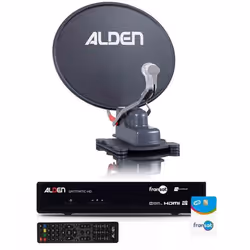 Pack ALDEN Onelight Parabole Automatique 60cm + Récepteur satellite SATMATIC HD FRANSAT