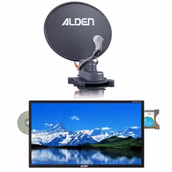 Pack ALDEN Onelight Parabole Satellite Automatique 60cm + TV LED 24 60cm SATMATIC AIO