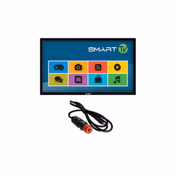 PACK ALDEN TV LED 22 55cm Téléviseur Connecté GooglePlay Bluetooth Camping Car + HDSAT Cordon allum