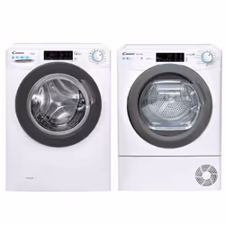 PACK CANDY Lave-linge frontal 10kg 1400trs/min + Sèche Linge Frontal Condensation 10kg