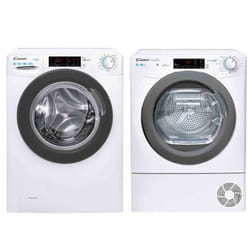 PACK CANDY Lave-linge frontal 10kg 1400trs/min + Sèche Linge Frontal Condensation 10kg