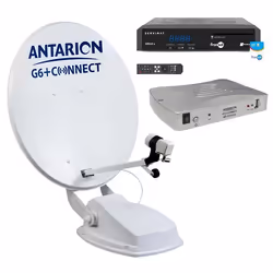 PACK ANTARION Parabole Satellite Automatique connecté 65cm + Positionneur + SIRIUS 3 Récepteur TV Sa