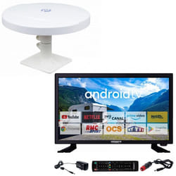 Pack ANTARION TV LED 18.5 47cm Téléviseur HD SMART + Antenne TNT Omnidirectionnelle