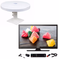 Pack ANTARION TV LED 18.5 47cm Téléviseur HD 12V + Antenne TNT Omnidirectionnelle