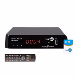 Récepteur TV Satellite HD - SEDEA - SF4300 - Carte FRANSAT incluse - 12V/220V - Enregistrement USB