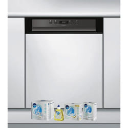 WHIRLPOOL Lave-vaisselle Intégrable encastrable bandeau noir 44dB 14 converts 60cm Natural Dry