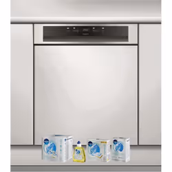 WHIRLPOOL Lave-vaisselle intégrable encastrable bandeau inox 43dB 14 converts 60cm Natural Dry