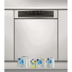WHIRLPOOL Lave-vaisselle intégrable encastrable bandeau inox 43dB 14 converts 60cm Natural Dry