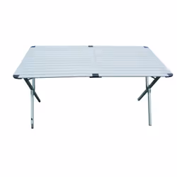 • TABLE CLAYETTE ESSAOUIRA 110 cm • Structure + clayettes en aluminium (petit modèle) • Charge maxi : 30 kg • Emballée dans s ...