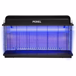 PEREL Destructeur dinsecte électrique 30W Intérieur/Extérieur IP44 Usage intensif Anti-moustiques m