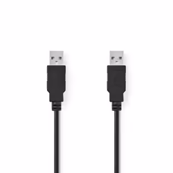 Câble USB 2.0 - NEDIS - A Mâle - A Mâle - 10 m - Noir