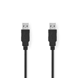 Câble USB 2.0 - NEDIS - A Mâle - A Mâle - 10 m - Noir