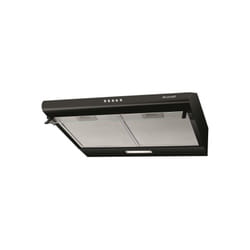 Hotte Visière Casquette aspirante noire Largeur 60cm Débit d'air 321m3/h - Brandt