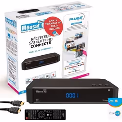 Récepteur TV satellite HD Connect ASTON - Carte Fransat - HDMI - 12V - Haute qualité de réception