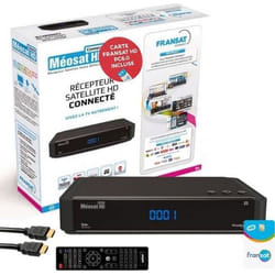 Récepteur TV satellite HD Connect ASTON - Carte Fransat - HDMI - 12V - Haute qualité de réception