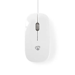 NEDIS Souris PC Filaire  1 000 ppp  3 boutons  Blanc