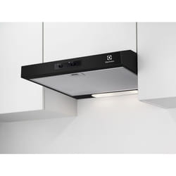 Hotte visière Casquette aspirante noire largeur 60cm débit d'air 272m3/h - Electrolux
