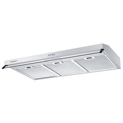 ROSIERES Hotte visière Casquette aspirante inox largeur 90cm débit dair 348m3/h