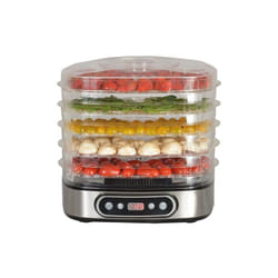 Kitchenchef - Déshydrateur Inox brossé 450w 5 Plateaux Amovibles