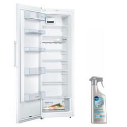 BOSCH Réfrigérateur Frigo simple porte blanc 324L Froid Brassé PowerVentilation