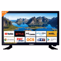 Antarion TV1900, 54,6 cm (21.5"), 1920 x 1080 pixels, Full HD, Smart TV, Wifi, Noir