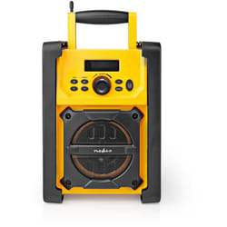 Nedis - Radio fm de Chantier 15 w Bluetooth IPX5 Poignée de Transport